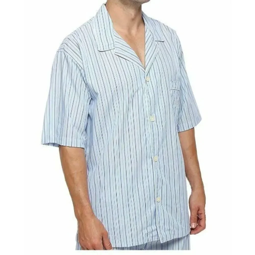 Polo Ralph Lauren Men's 100% Cotton Woven Short Sleeve Sleepwear Top Medium M